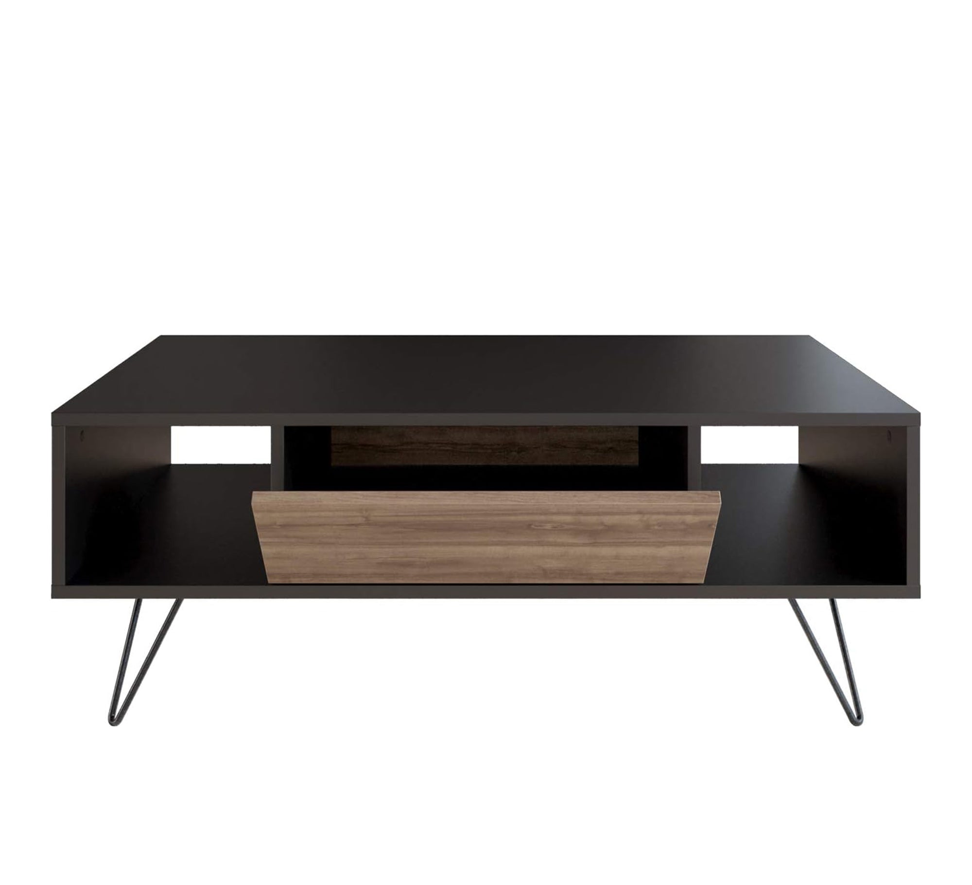 One - door living room table with two shelves and metal legs - Vitrine Furniture - Furniture