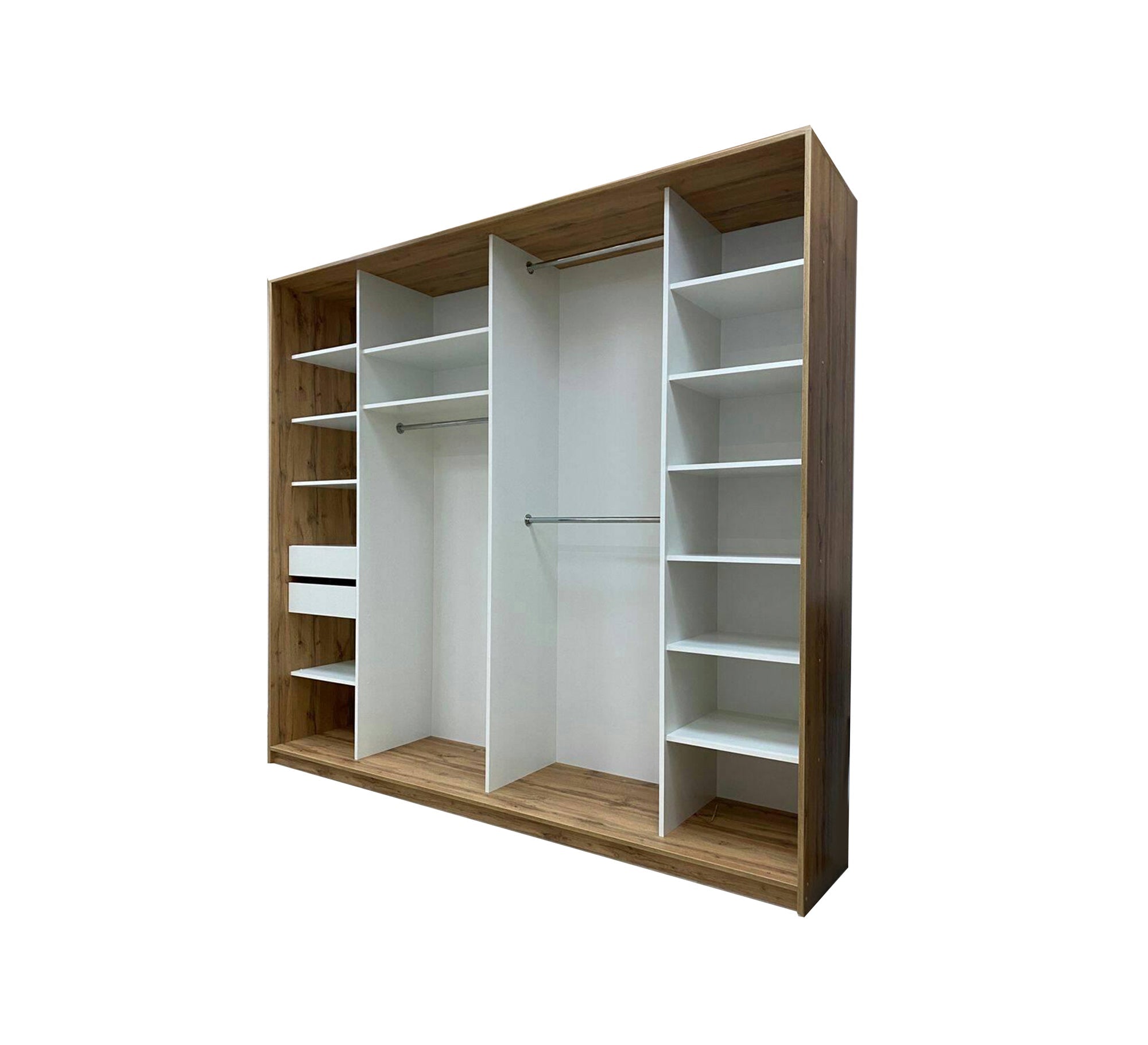 Open big wardrobe with shelves and two drawers - Vitrine Furniture - Furniture