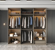 Open wardrobe with multiple, organized shelves - Vitrine Furniture - Furniture