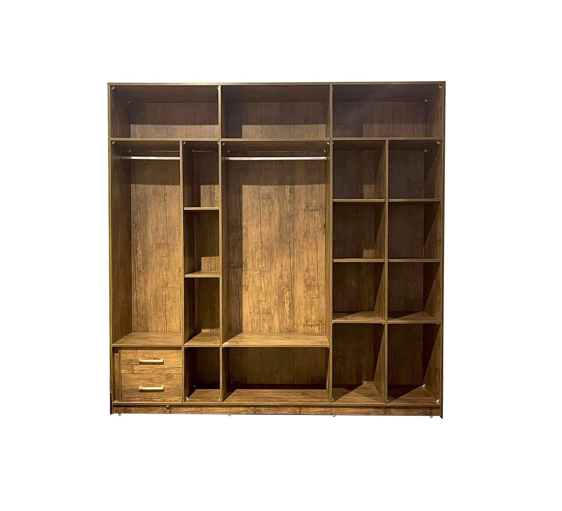 Open wardrobe with shelves and two drawers - Vitrine Furniture - Furniture