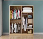 Open wardrobe with wooden design - Vitrine Furniture - Furniture