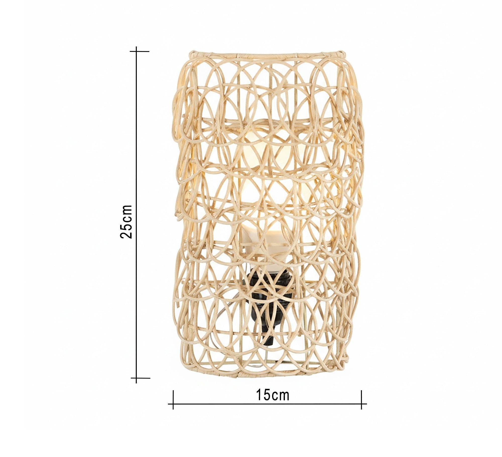 Openwork bamboo wall sconce - Vitrine Furniture - Wall Sconce