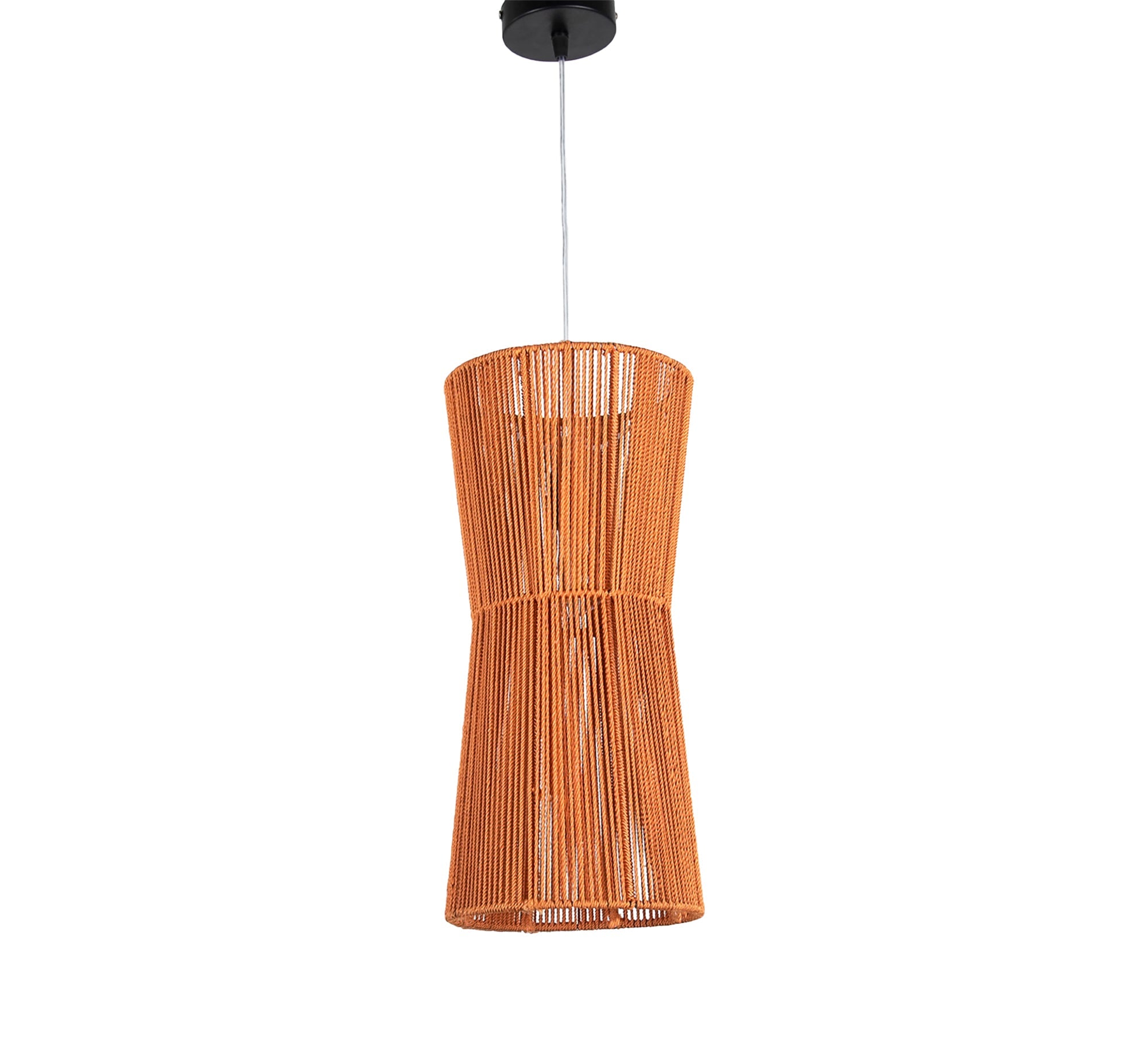 Orange macrame pendant light - Vitrine Furniture - Lighting