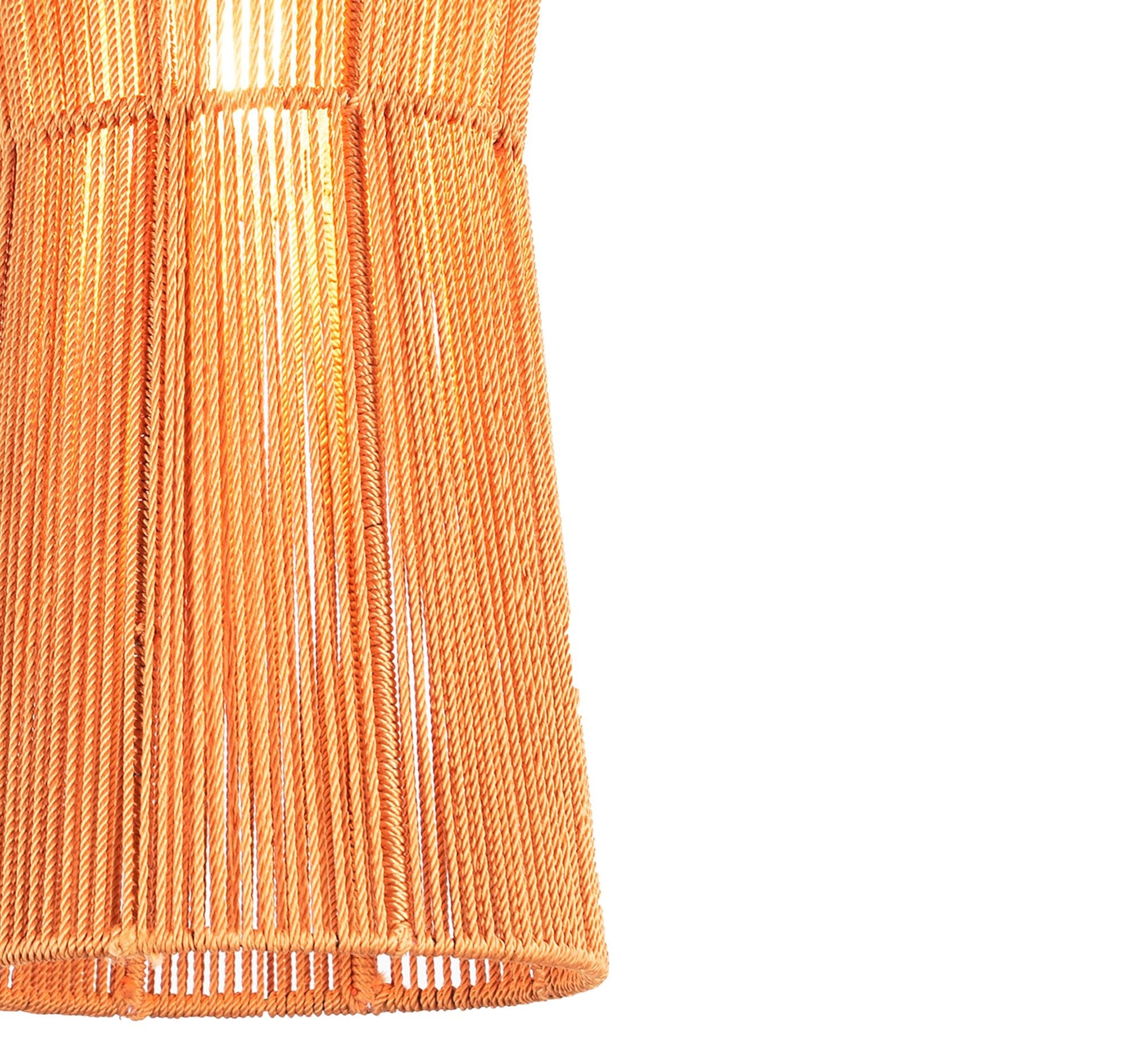 Orange macrame pendant light - Vitrine Furniture - Lighting