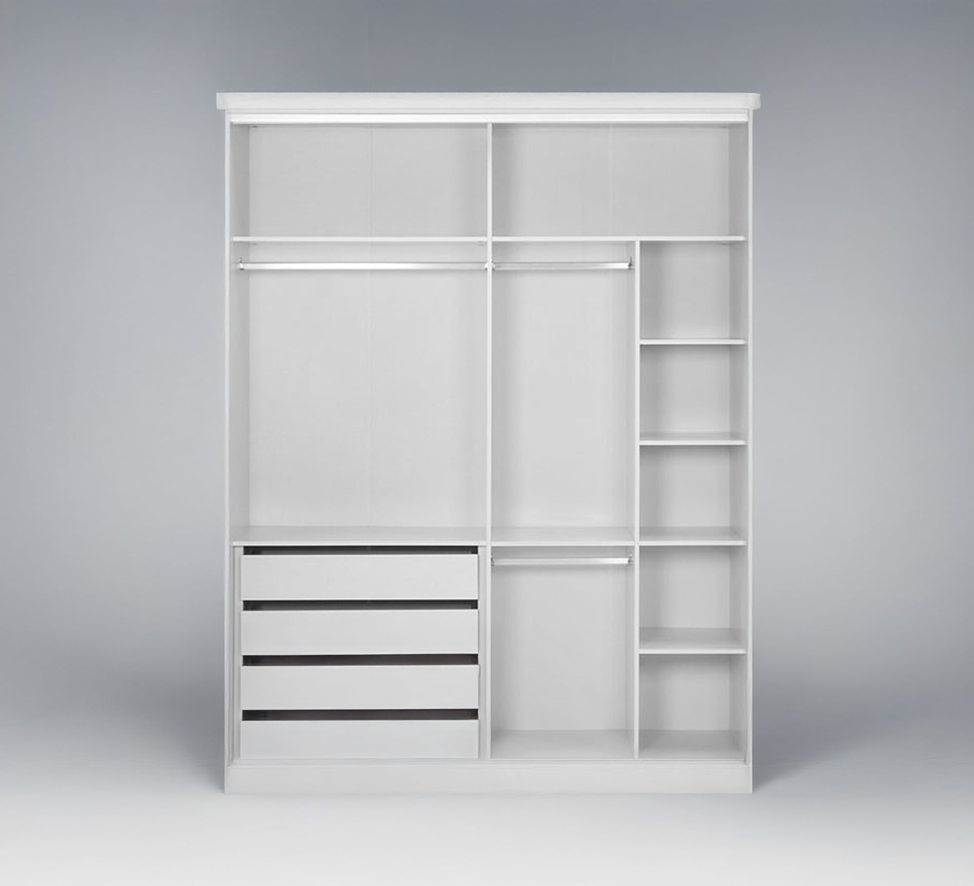 Organized and spacious white interior closet – Vitrine Furniture