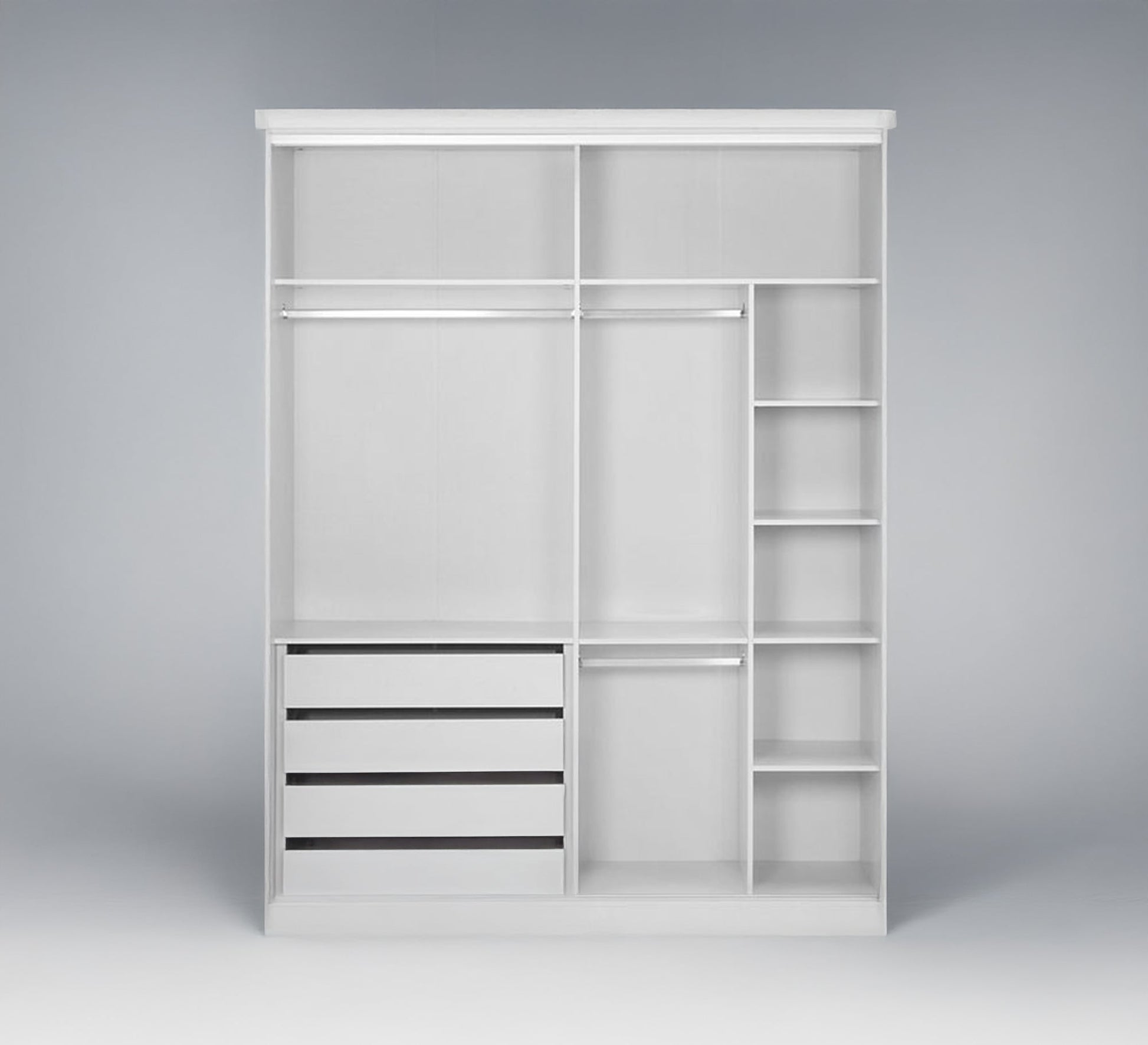 Organized and spacious white interior closet - Vitrine Furniture - Furniture