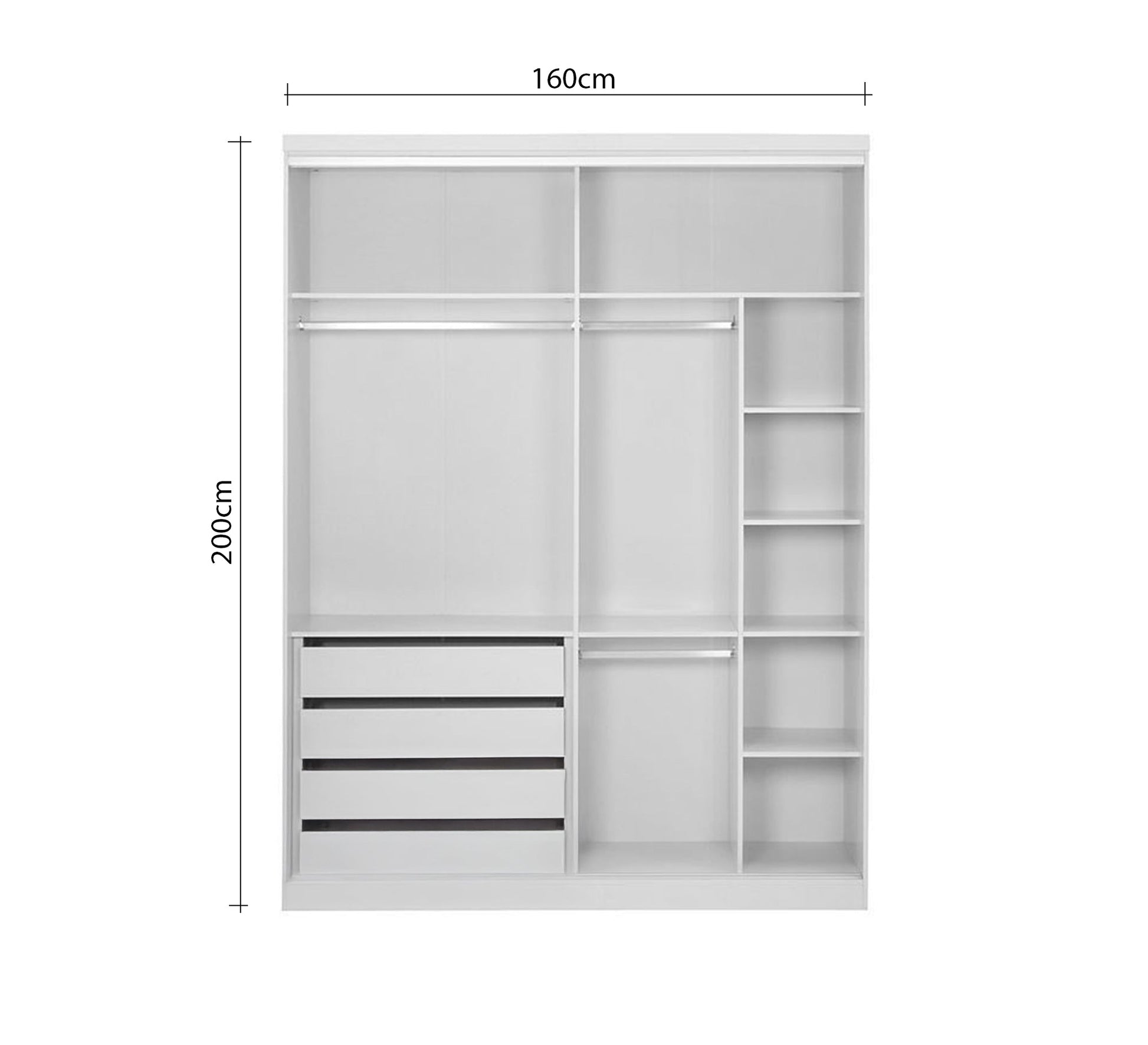 Organized and spacious white interior closet - Vitrine Furniture - Furniture