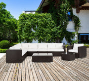 Outdoor corner seating made of rattan - Vitrine Furniture - Outdoor Products