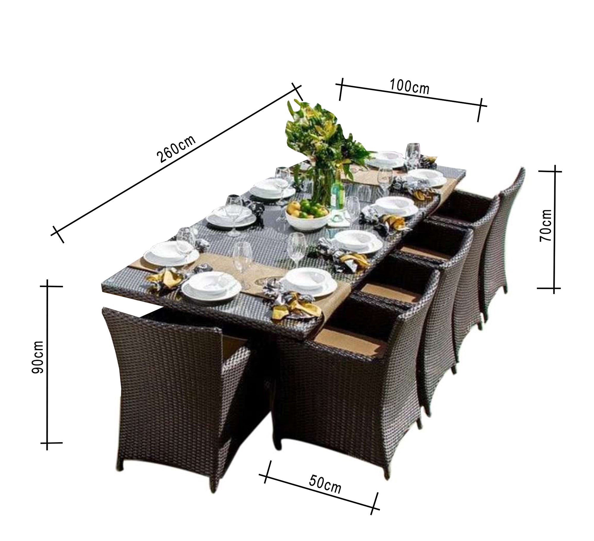 Outdoor dining set for family gatherings - Vitrine Furniture - Outdoor Products