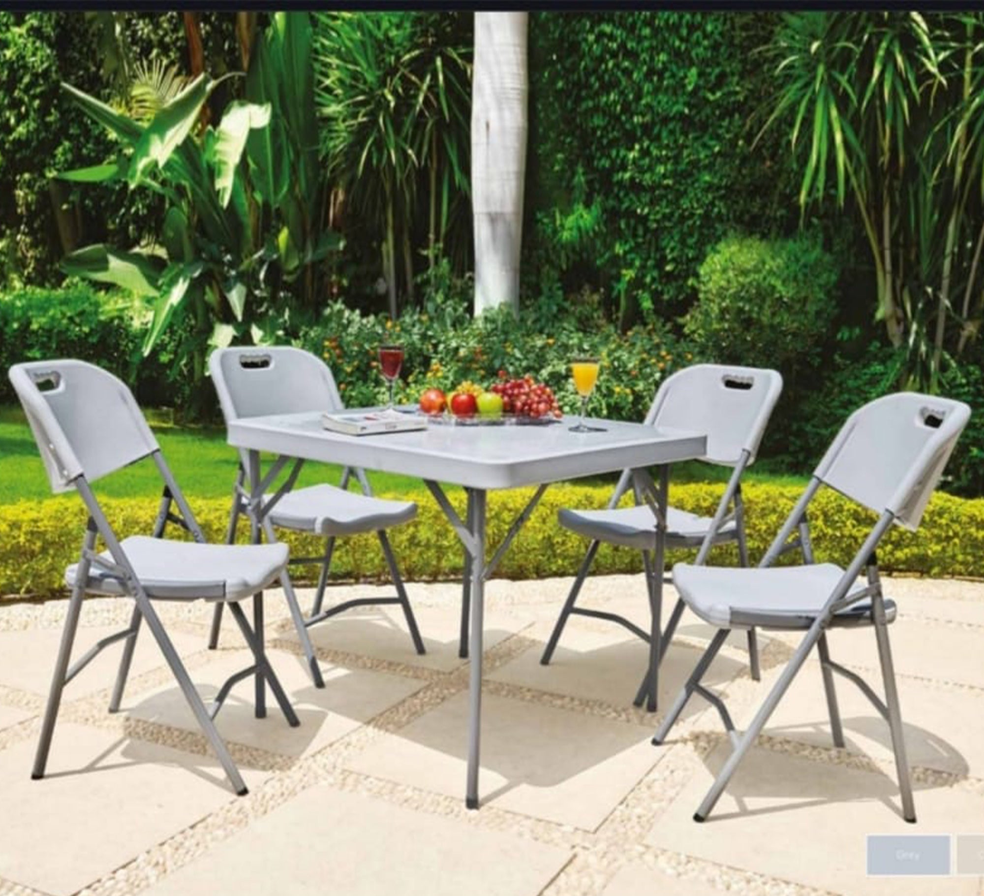 Outdoor dining table set with chairs - Vitrine Furniture - Outdoor Products