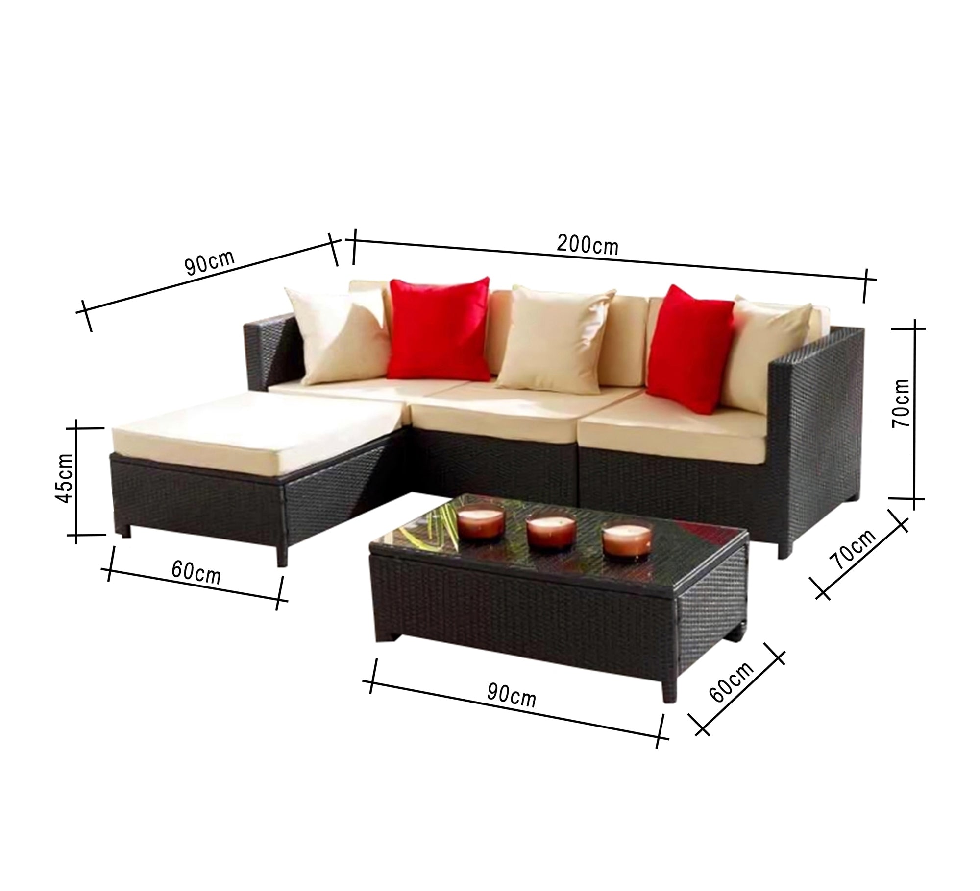 Outdoor rattan garden seating - Vitrine Furniture - Outdoor Products