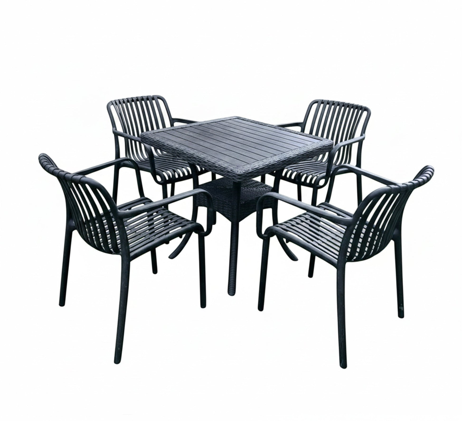 Outdoor seating set with raised legs - Vitrine Furniture - Outdoor Products