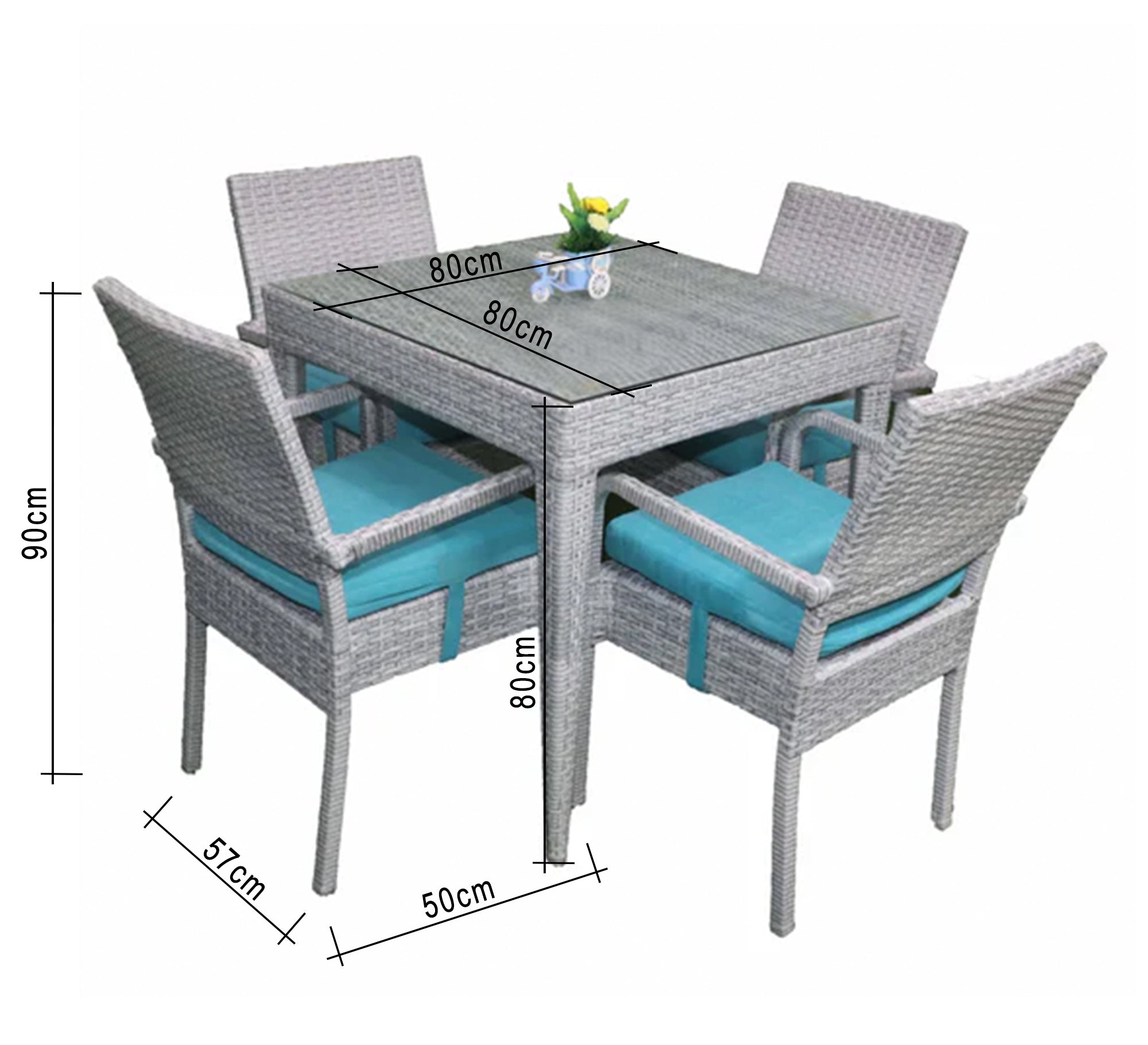 Outdoor set for 4 people - Vitrine Furniture - Outdoor Products