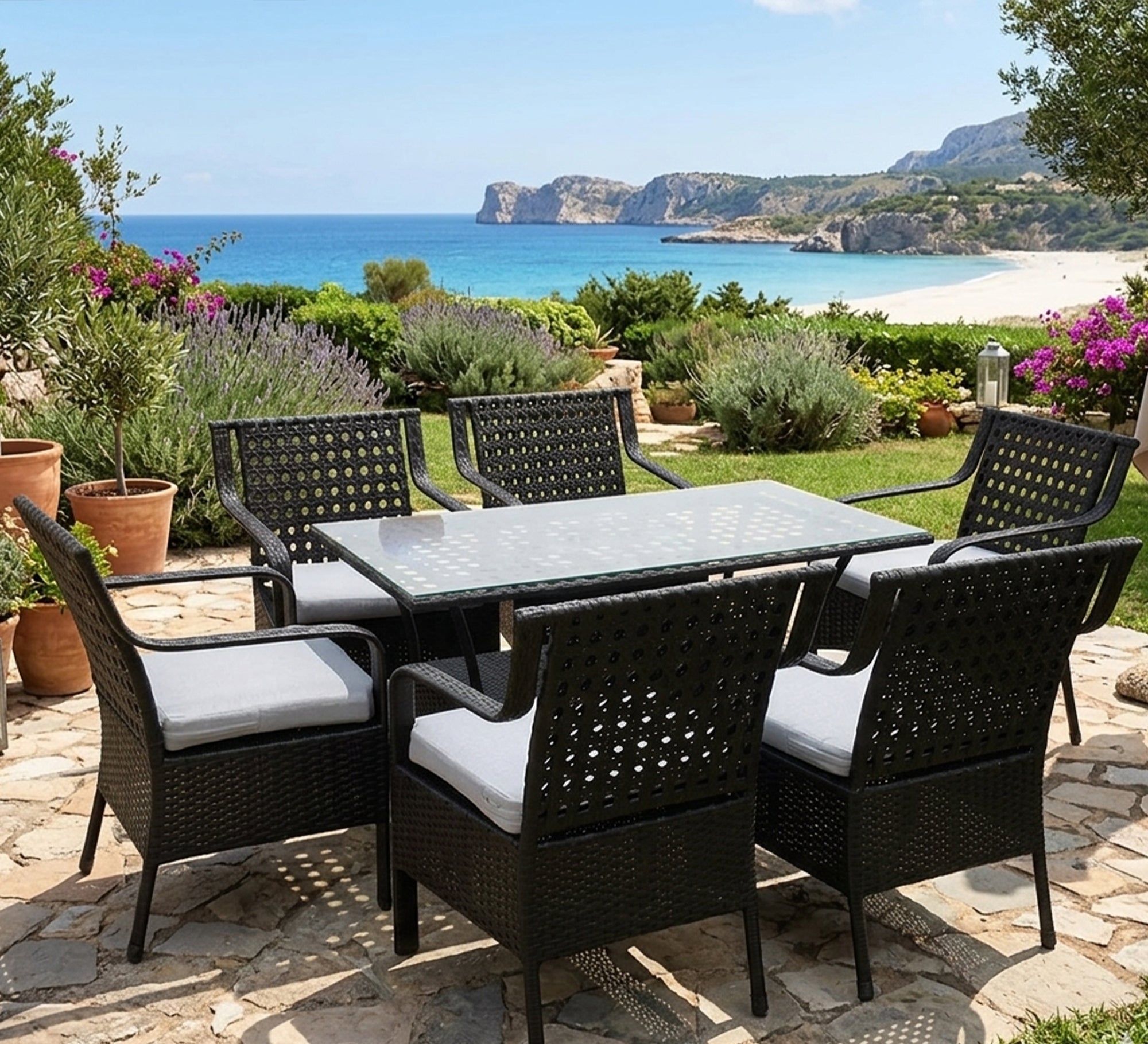 Outdoor set of 6 chairs - Vitrine Furniture - Outdoor Lounge Sets