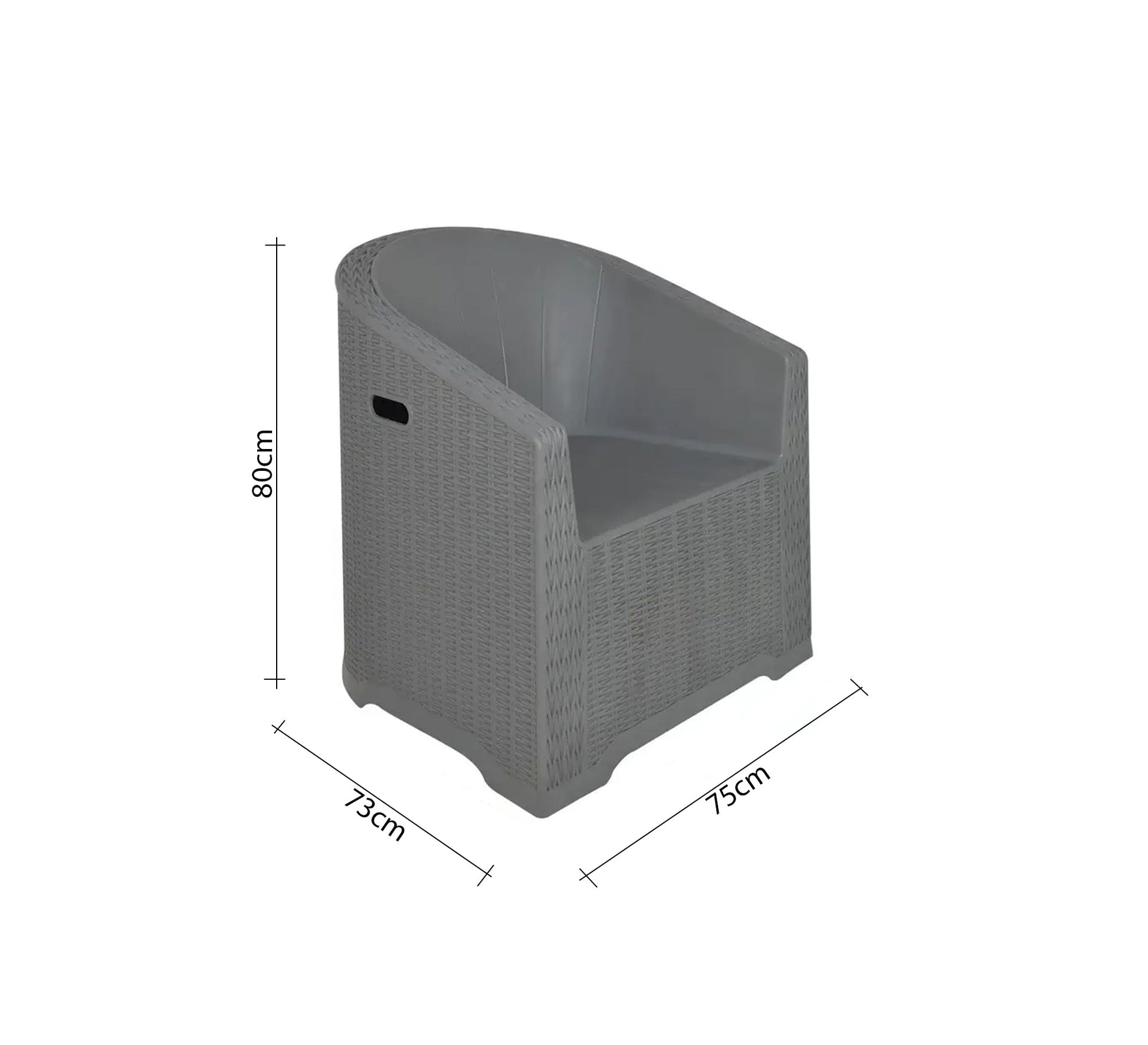 Outdoor set of four plastic chairs and a table - Vitrine Furniture - Outdoor Products