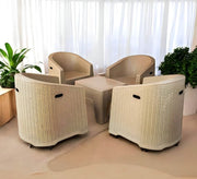 Outdoor set with four chairs and a rectangular table - Vitrine Furniture - Outdoor Products