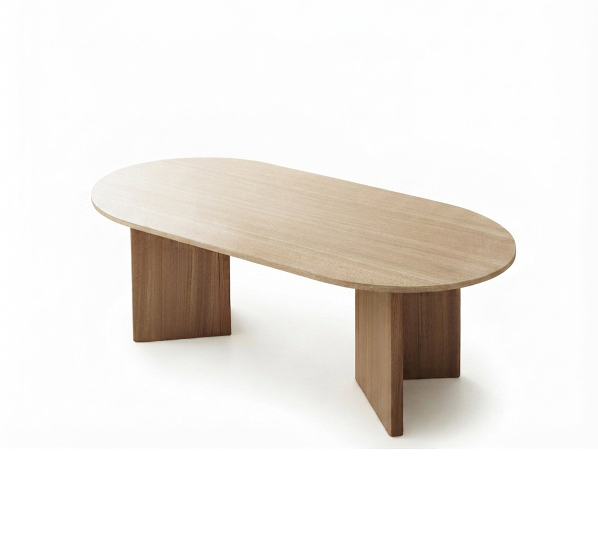 Oval coffee table with a simple, modern design - Vitrine Furniture - Side Tables