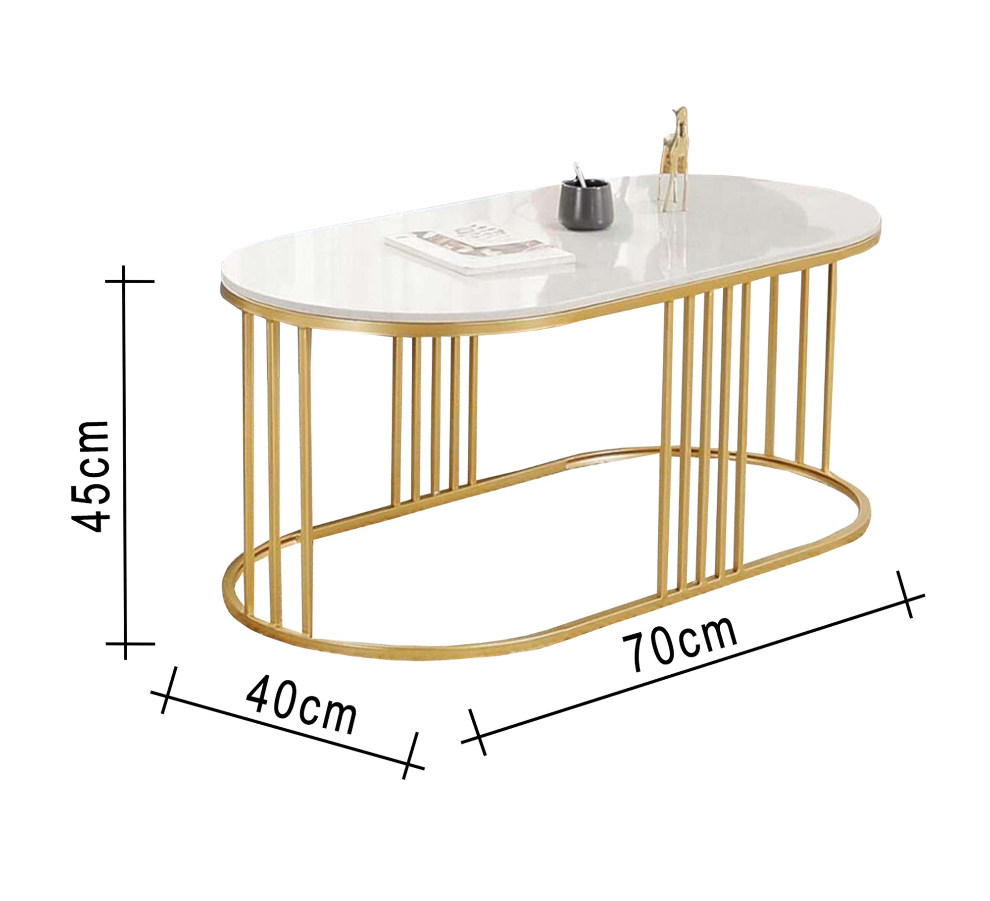 Oval iron table - Vitrine Furniture - Furniture