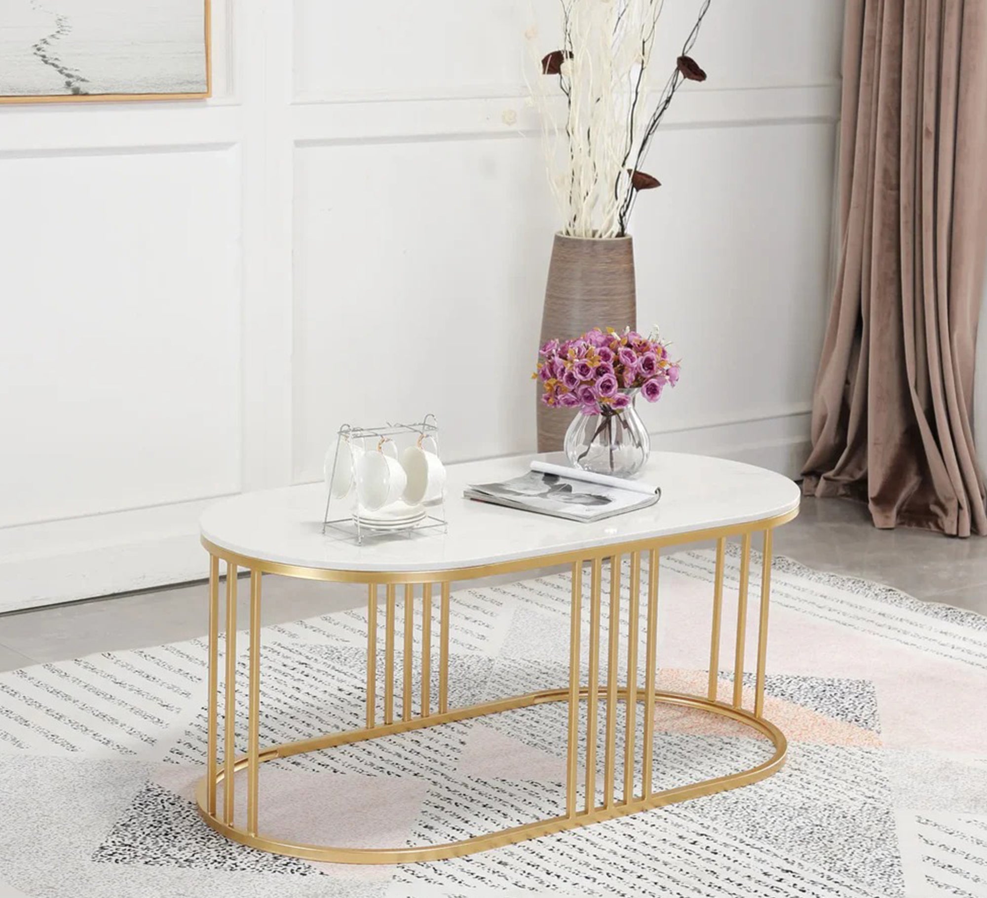 Oval iron table - Vitrine Furniture - Furniture