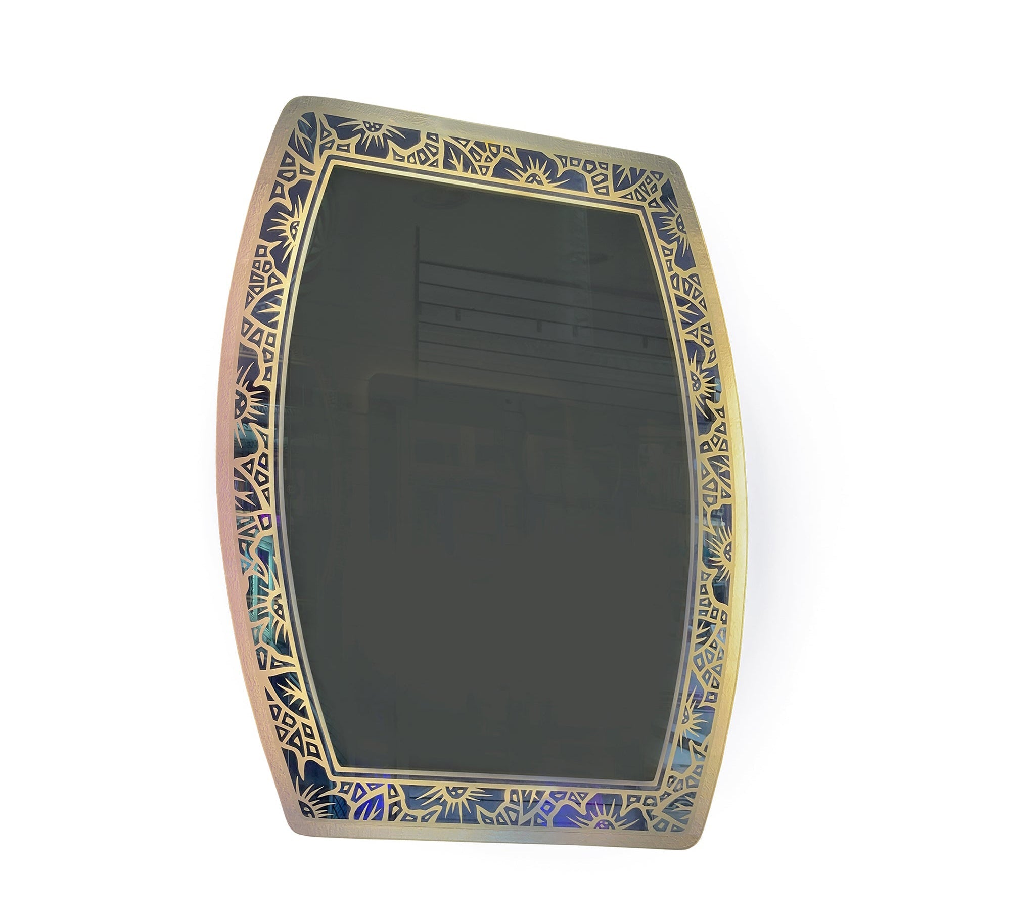 Oval LED Mirror with Sleek Line Edges - Vitrine Furniture - Mirrors