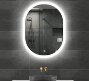 Oval mirror with a front light frame - Vitrine Furniture - Mirrors