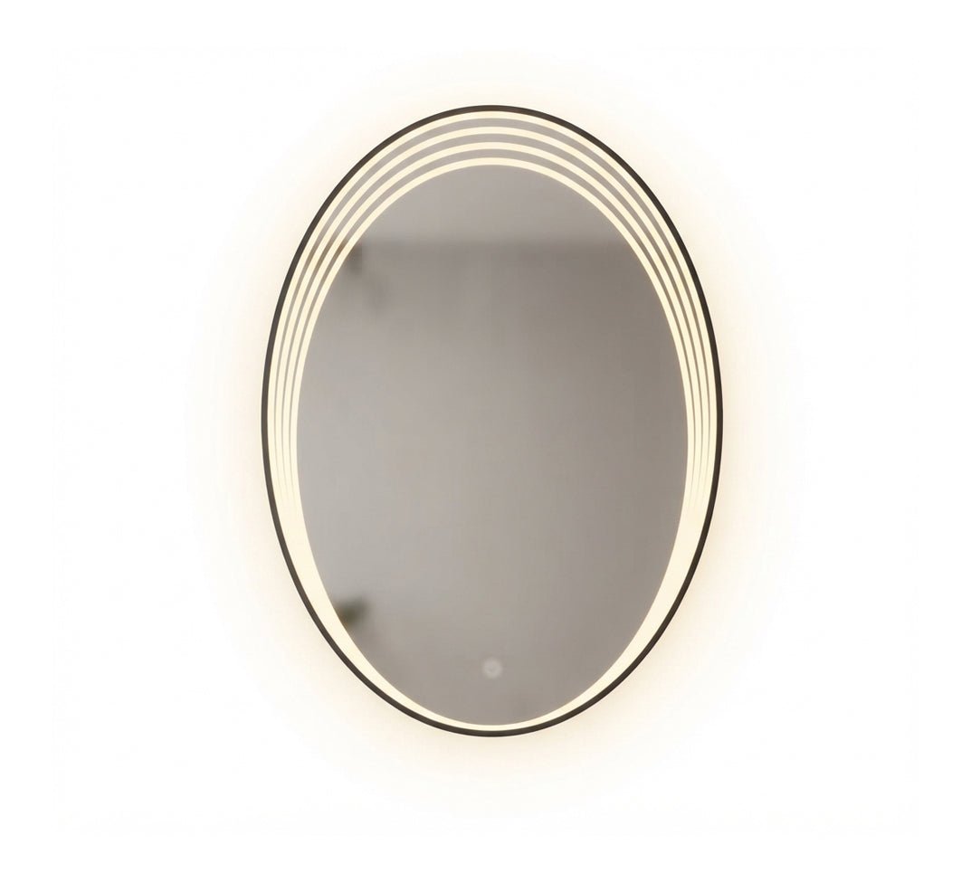 Oval mirror with three light rings - Vitrine Furniture - Mirrors