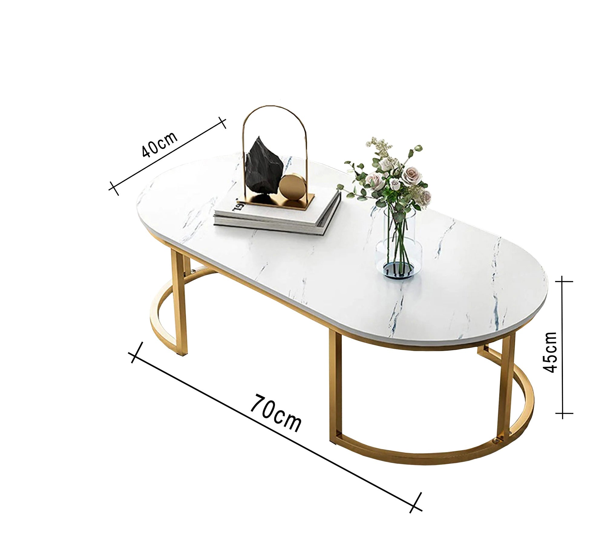 Oval table for reception rooms - Vitrine Furniture - Furniture