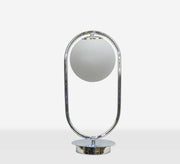 Oval table lamp with silver glass ball - Vitrine Furniture - Lighting