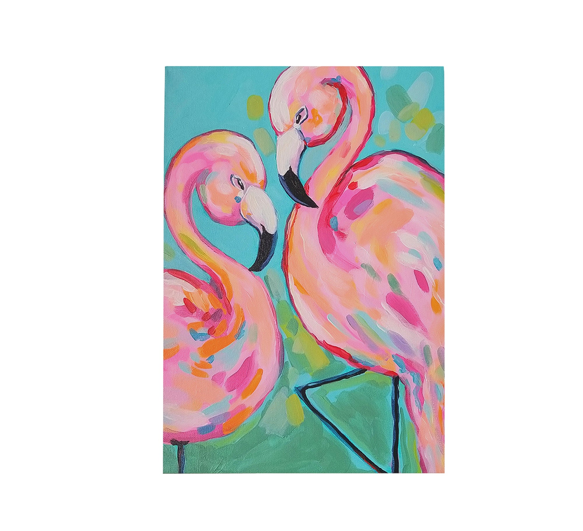 Painting of a pair of swans - Vitrine Furniture - Décor