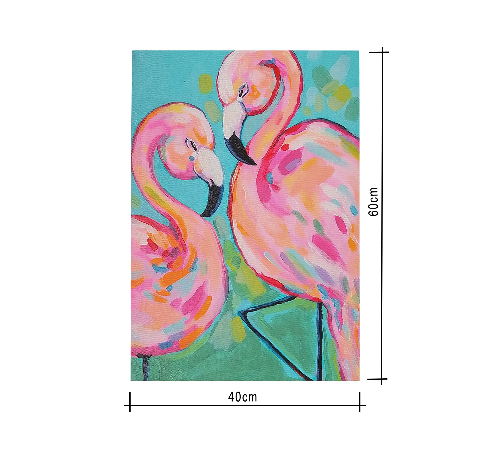 Painting of a pair of swans - Vitrine Furniture - Décor