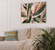 Painting of abstract leaves - Vitrine Furniture - Décor