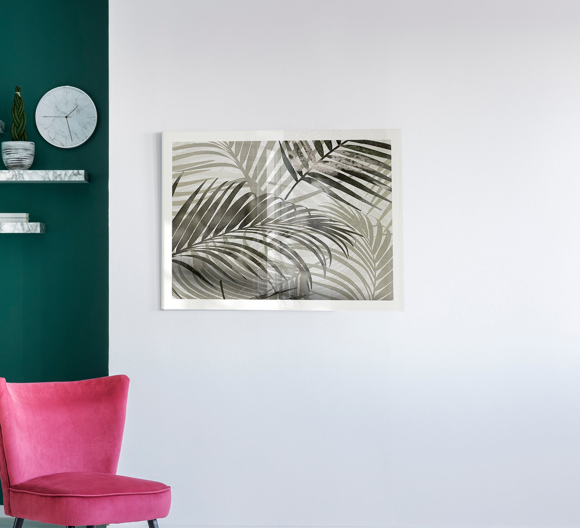 Palm leaf painting - Vitrine Furniture - Décor