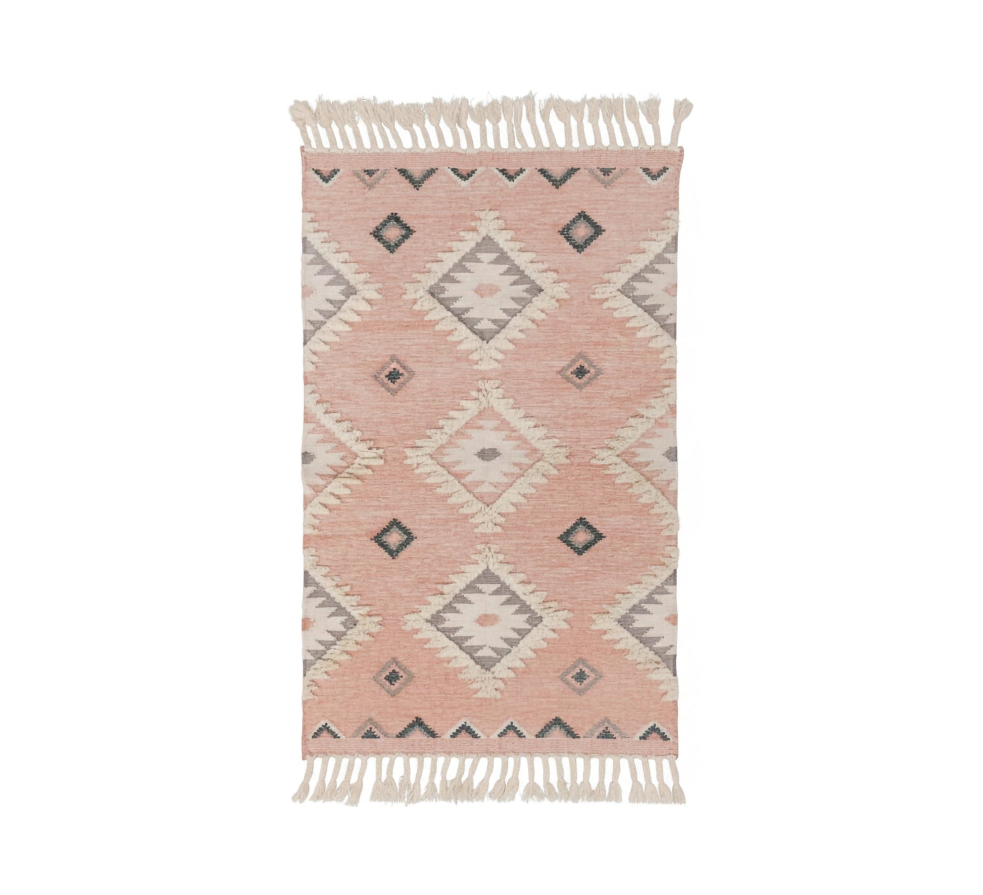 Pastel tribal pattern rug Pink - Vitrine Furniture - Accessories