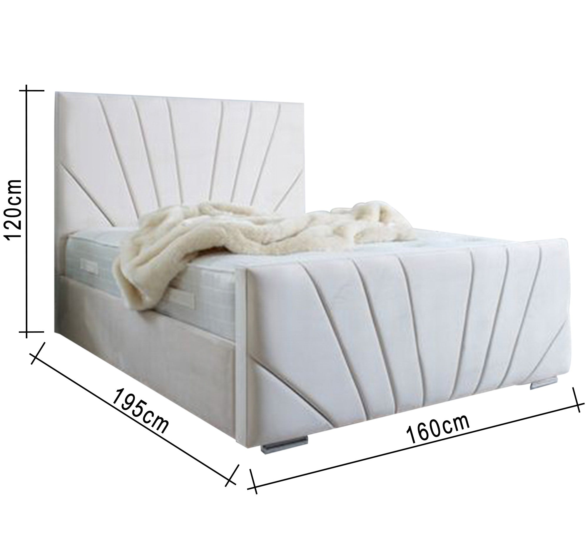 Pearly White Elegance: Luxurious Bed Design Excellence - Vitrine Furniture - Furniture