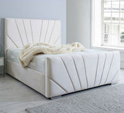 Pearly White Elegance: Luxurious Bed Design Excellence - Vitrine Furniture - Furniture