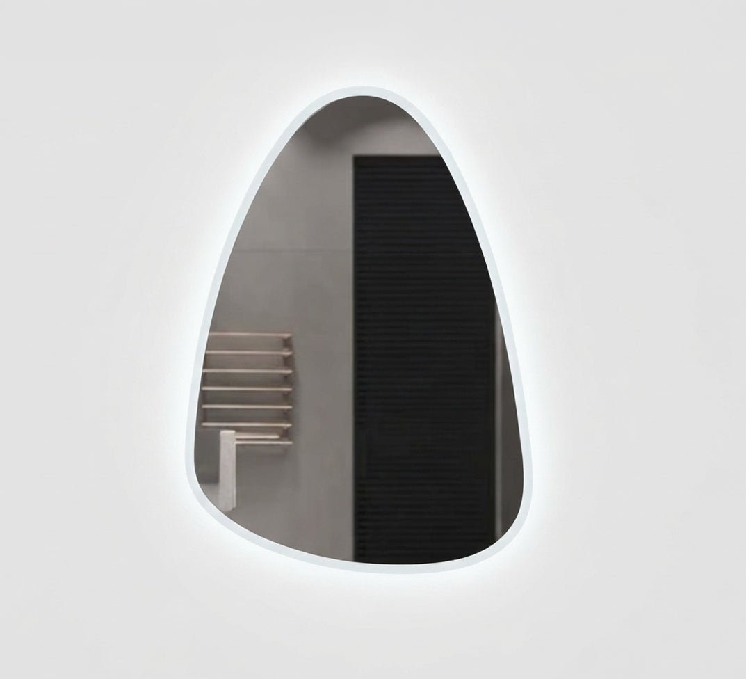 Pebble-shaped mirror with ambient lighting - Vitrine Furniture - Mirrors