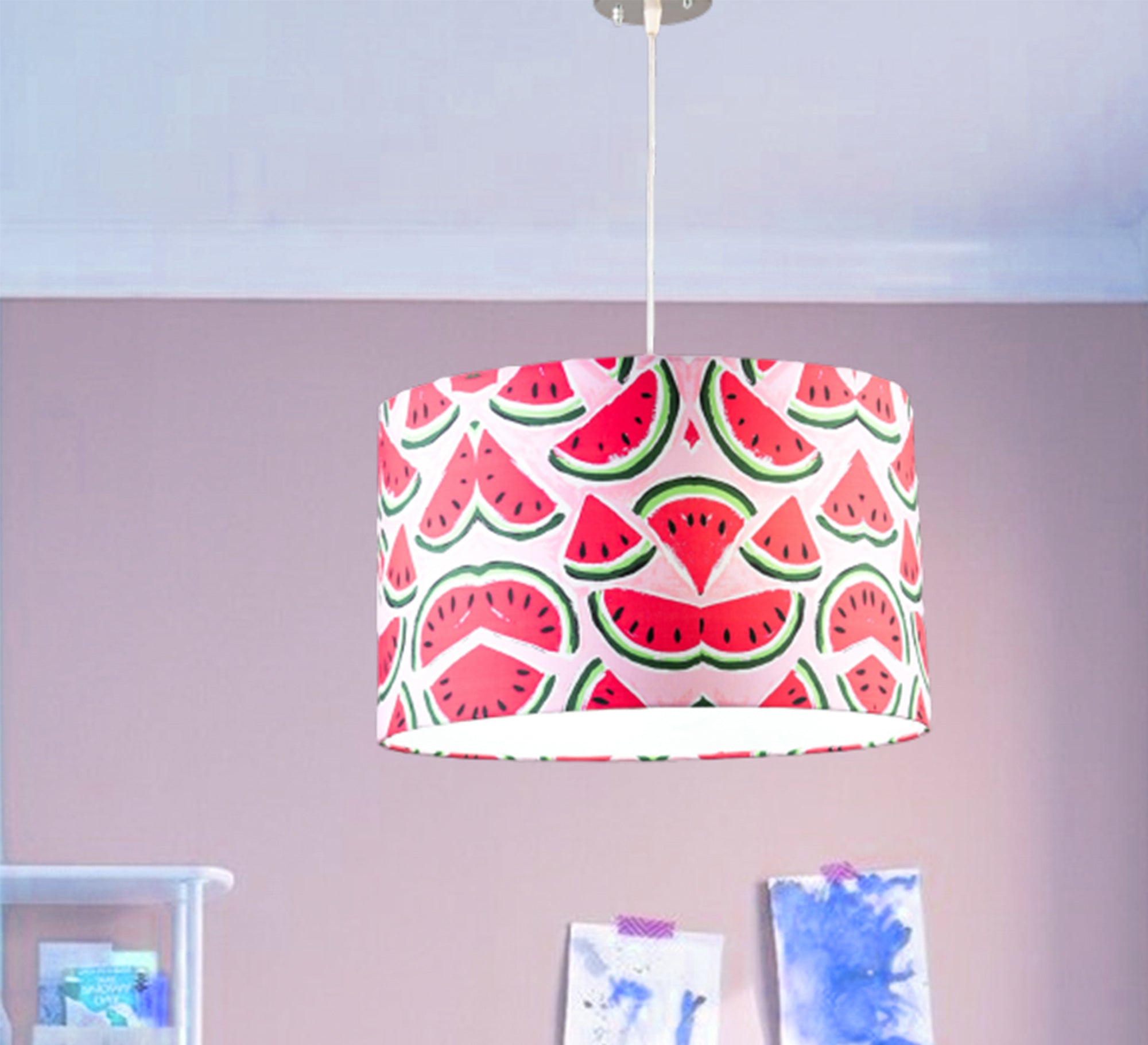 Pendant lamp with a watermelon graphic - Vitrine Furniture - Lighting