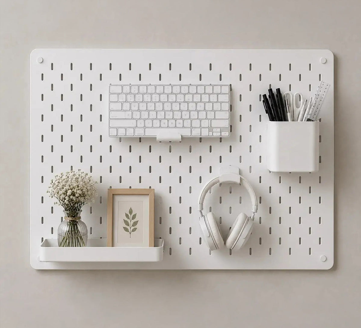 Perforated Wall Panel for Office Organization - Vitrine Furniture - Mirrors