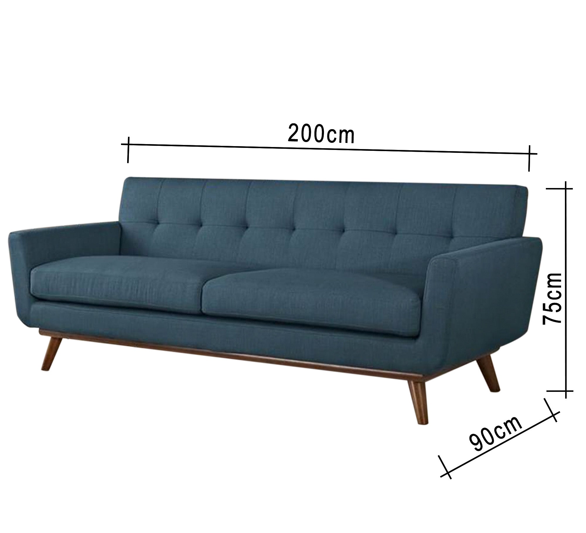 Petrol blue sofa - Vitrine Furniture - Sofas