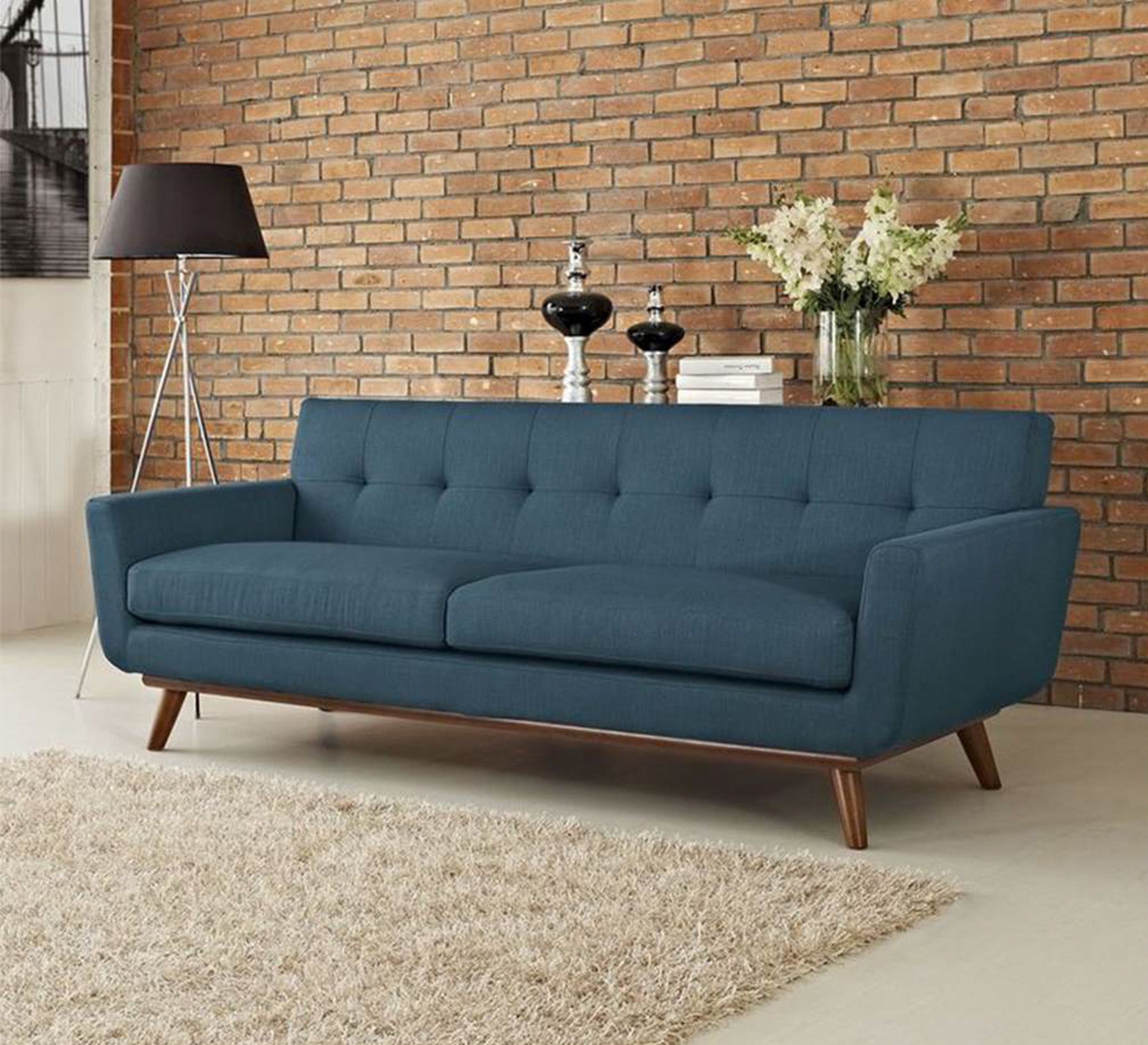 Petrol blue sofa - Vitrine Furniture - Sofas