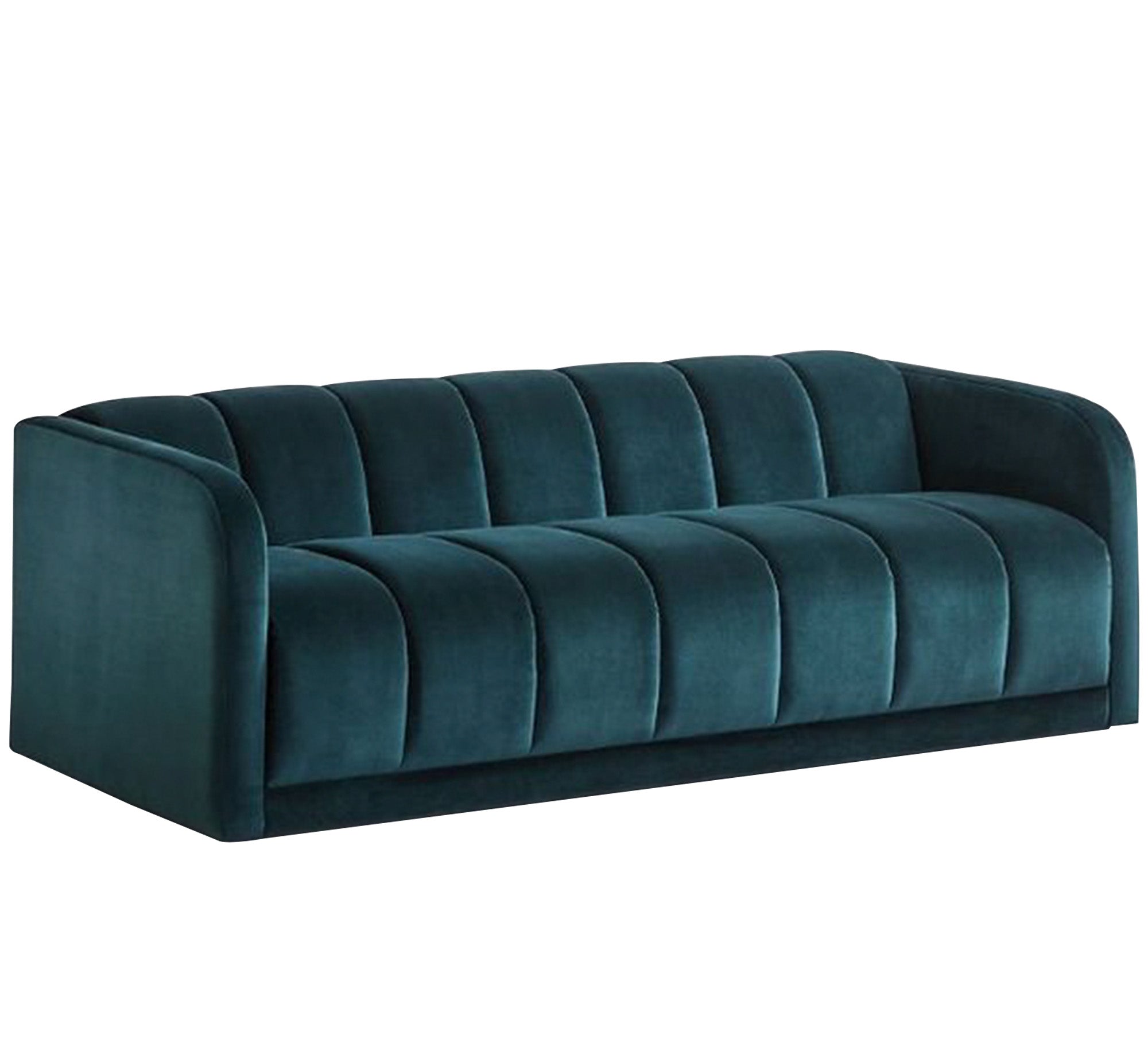 Petrol sofa with recessed lines - Vitrine Furniture - Living room Sofas