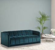 Petrol sofa with recessed lines - Vitrine Furniture - Living room Sofas