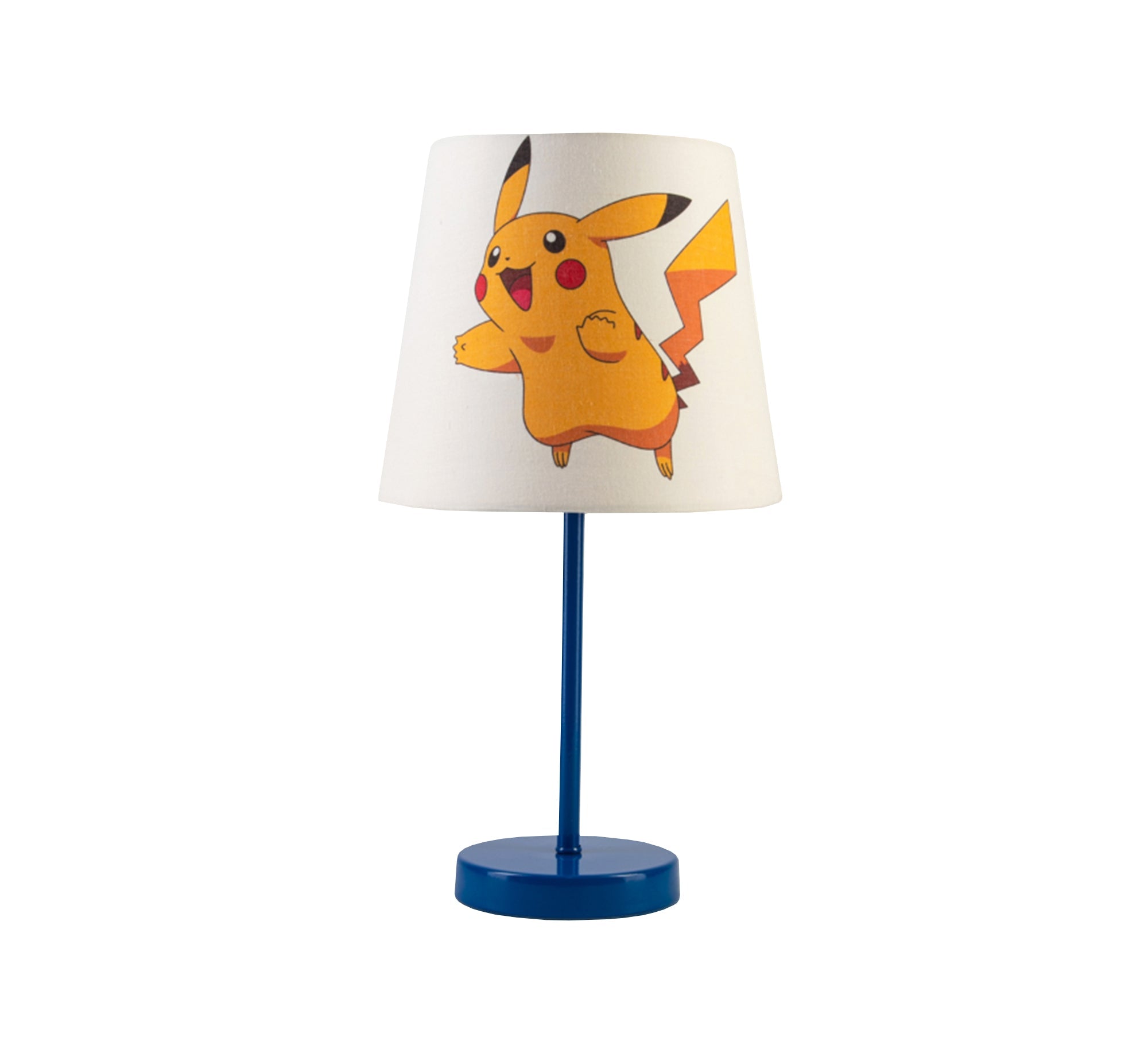 Pikachu Lamp: A fun cartoon light for your child's room with a blue base. - Vitrine Furniture - Lighting