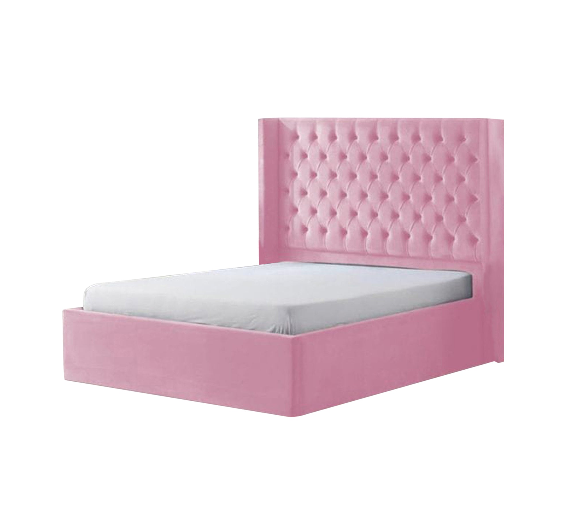 Pink bed with capitol beads - Vitrine Furniture - Furniture