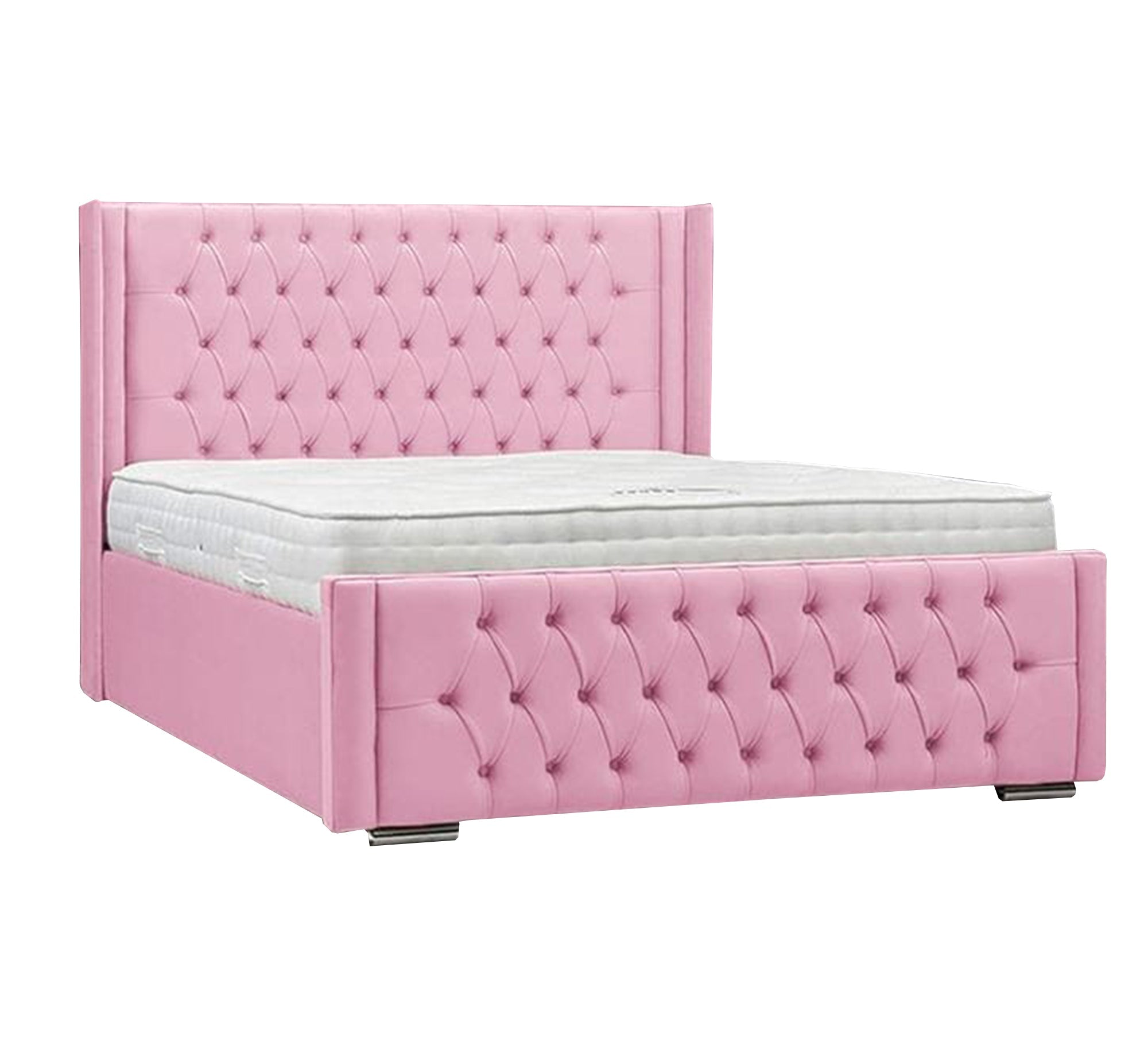 Pink capitol upholstered bed - Vitrine Furniture - Furniture