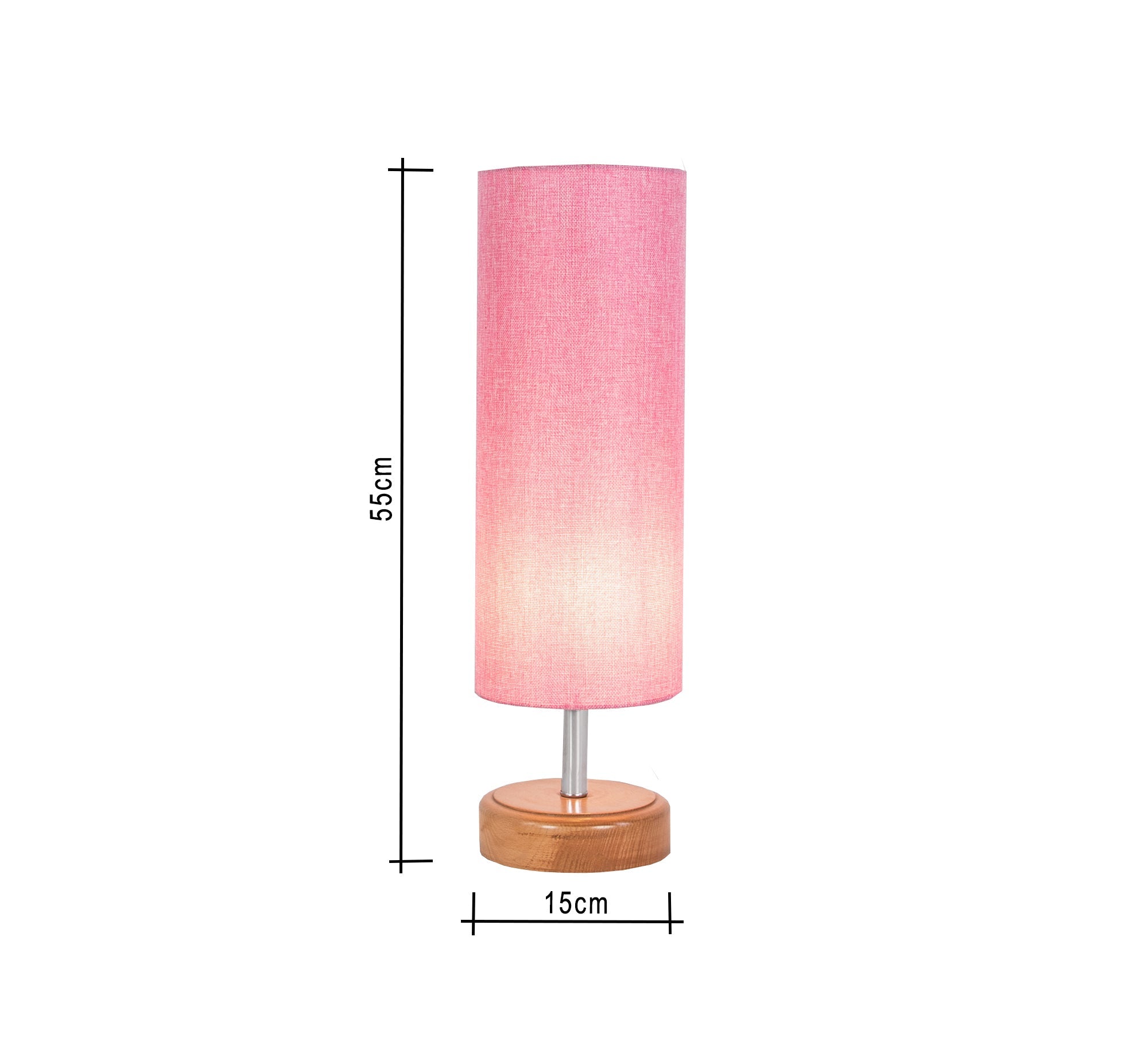 Pink cylindrical lampshade - Vitrine Furniture - Lighting