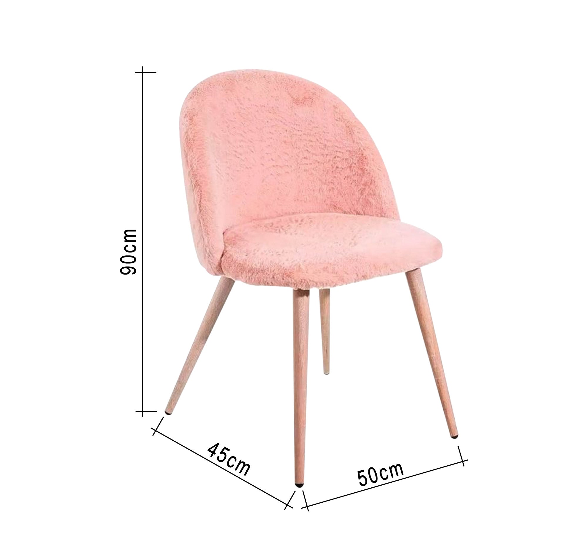 Pink fur chair - Vitrine Furniture - Furniture