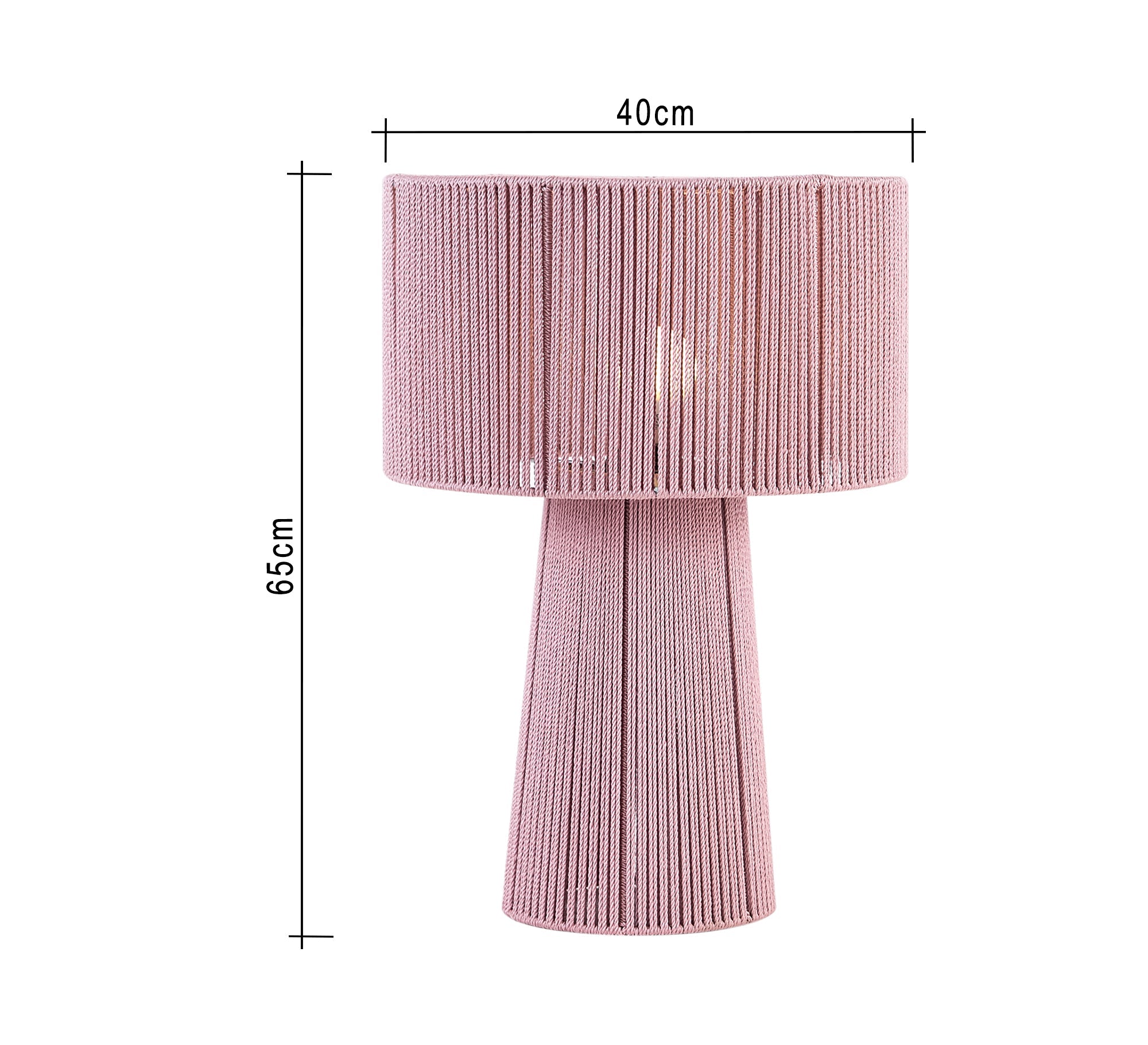 Pink lampshade with overlapping patterns - Vitrine Furniture - Lighting