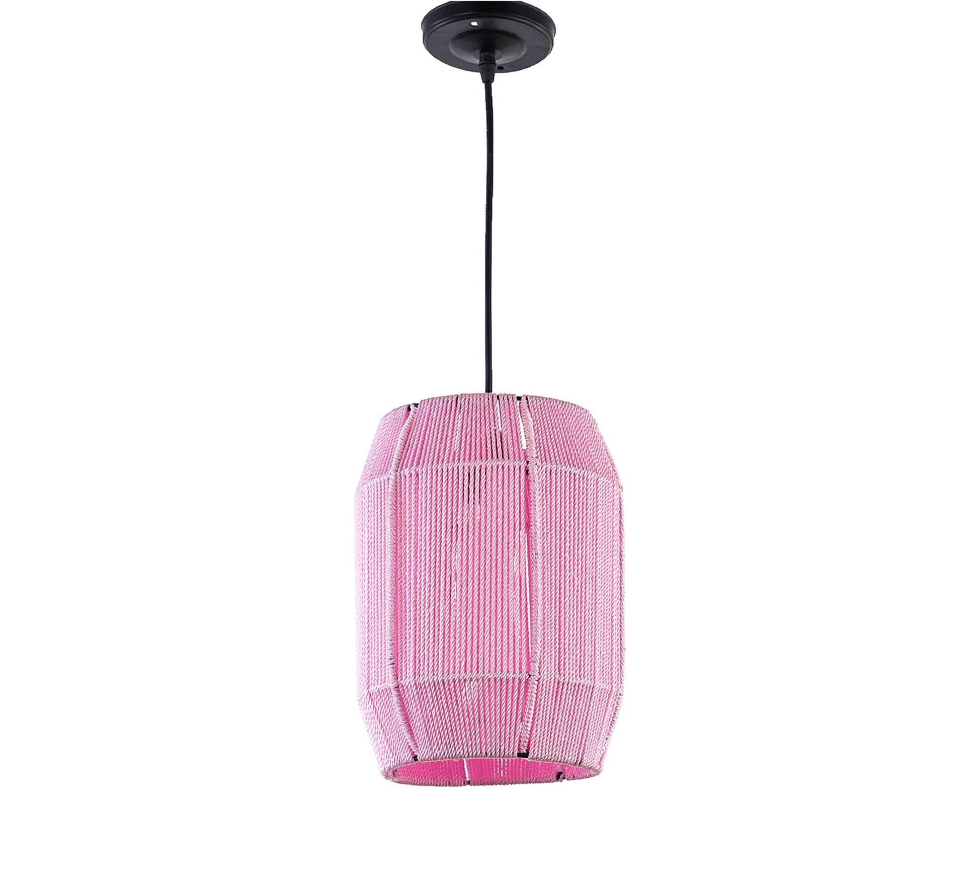 Pink macrame pendant light - Vitrine Furniture - Lighting