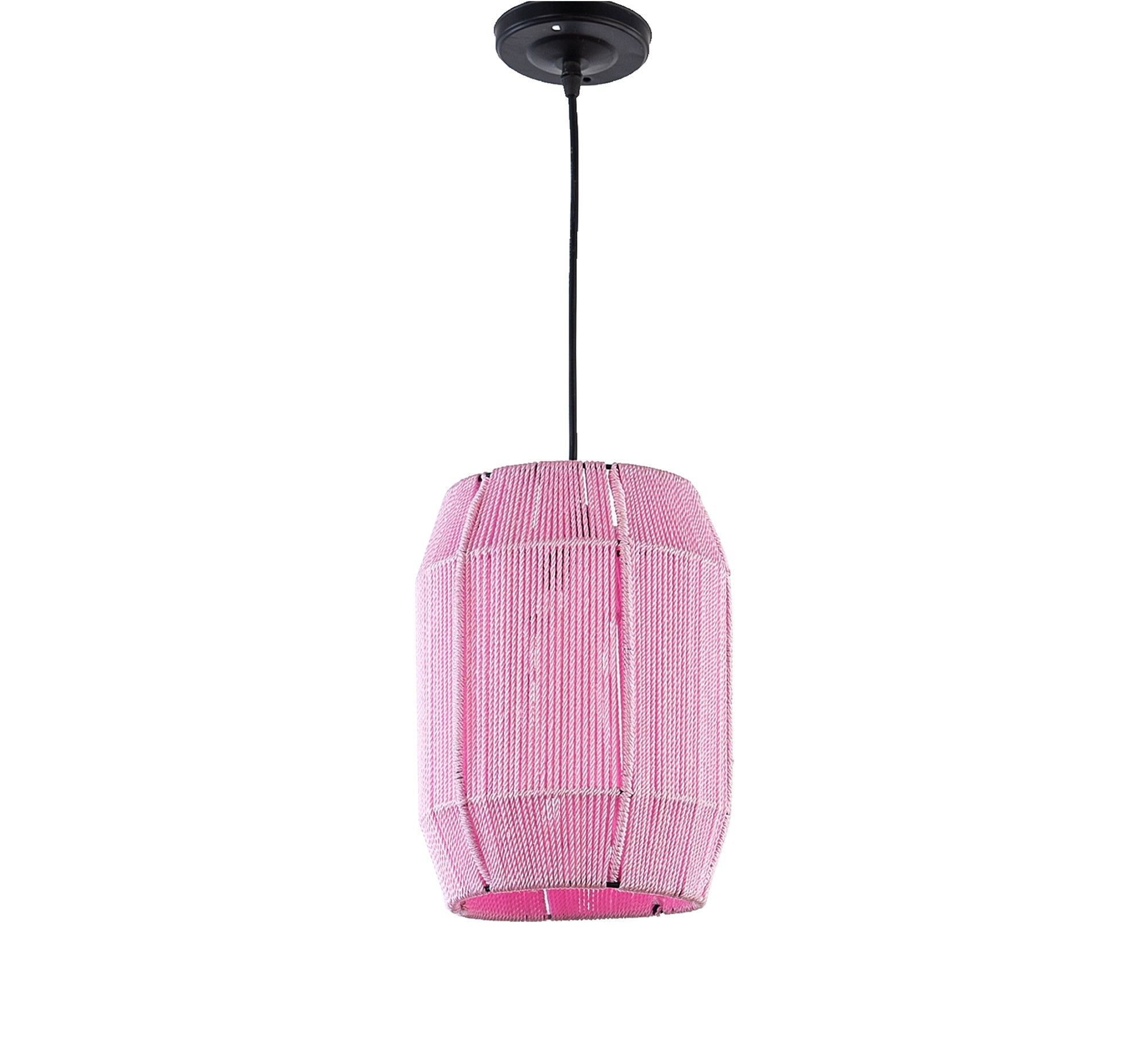 Pink macrame pendant light - Vitrine Furniture - Lighting